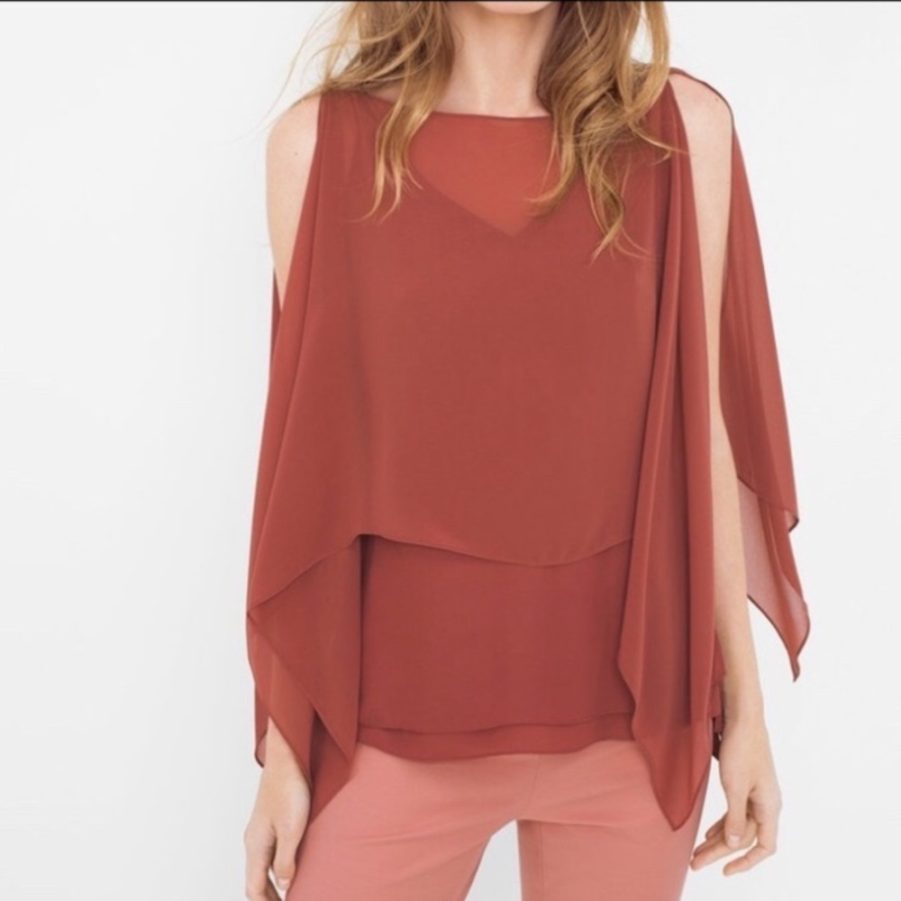 WHBM Convertible Layer Blouse with tank